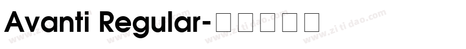 Avanti Regular字体转换